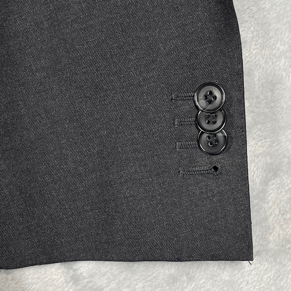 Suit Supply Vitale Barberis Canonico Super 110s Wool Blazer Charcoal Grey 38L